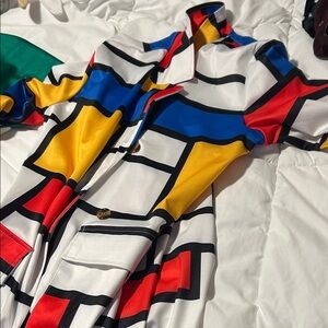 Colorful Geometric Print Shirt